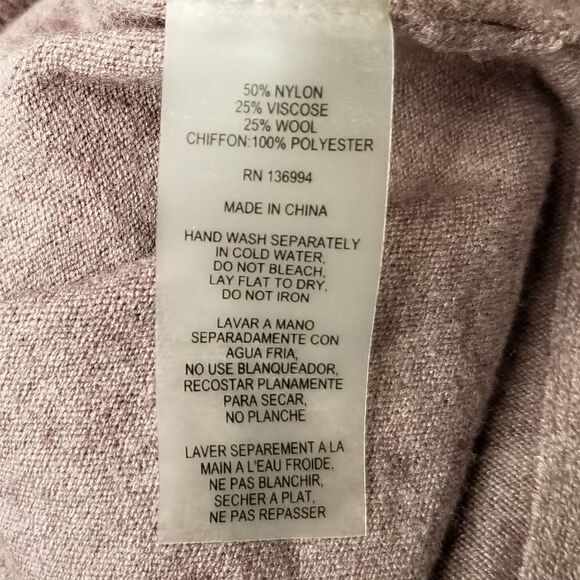 Vila Milano lightweight sweater wool blend 3/4 sle - Picture 7 of 7